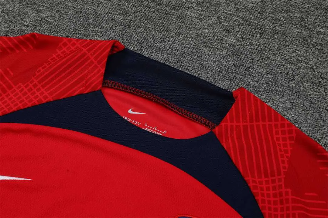 22-23 Atletico Madrid training suit short sleeve kit red 12