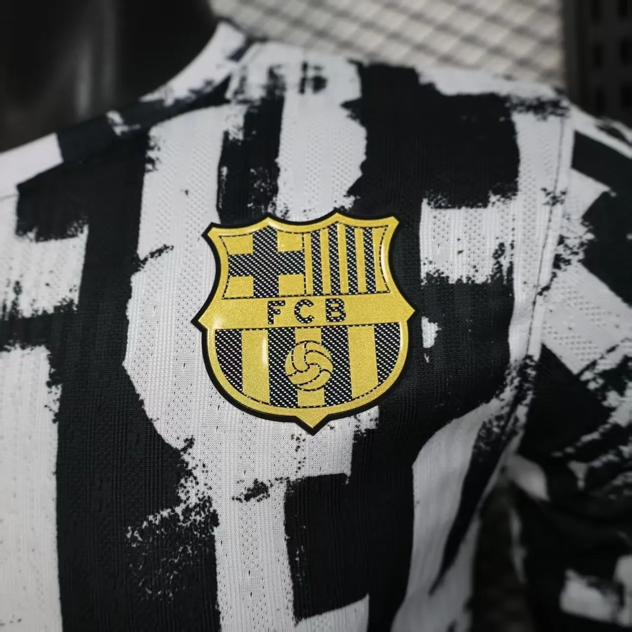 25-26 Barcelona White&Black kit Special Edition Player Version Soccer Maillot été AAAAJersey Yu 2