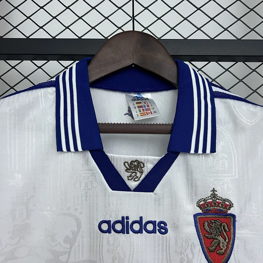 97-98 Zaragoza Home Retro Kit Vintage Shirt AAAAJersey Wholesale Yupoo 3