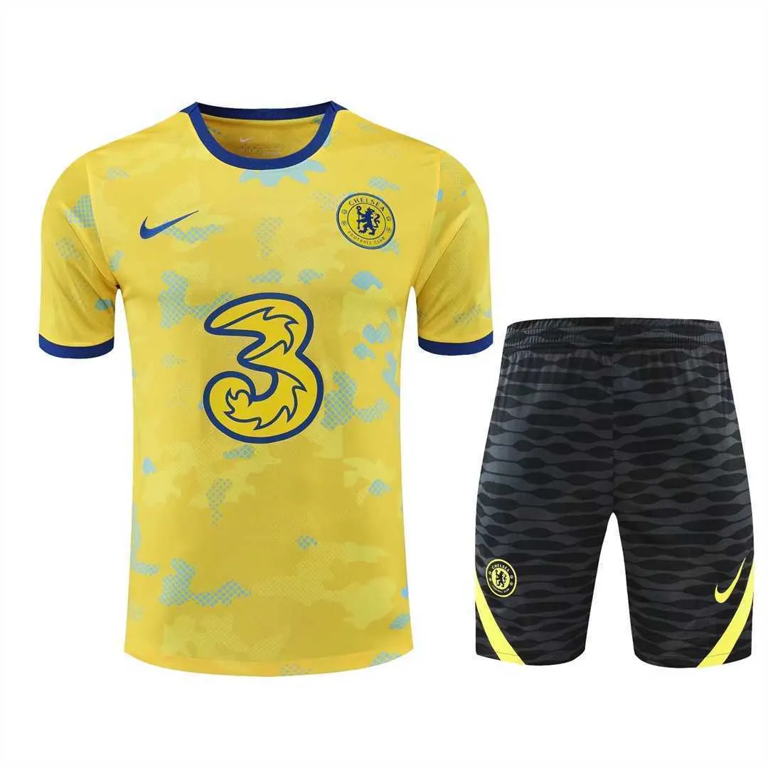 22-23 Chelsea Training Suit Short Sleeve Kit Yellow 21