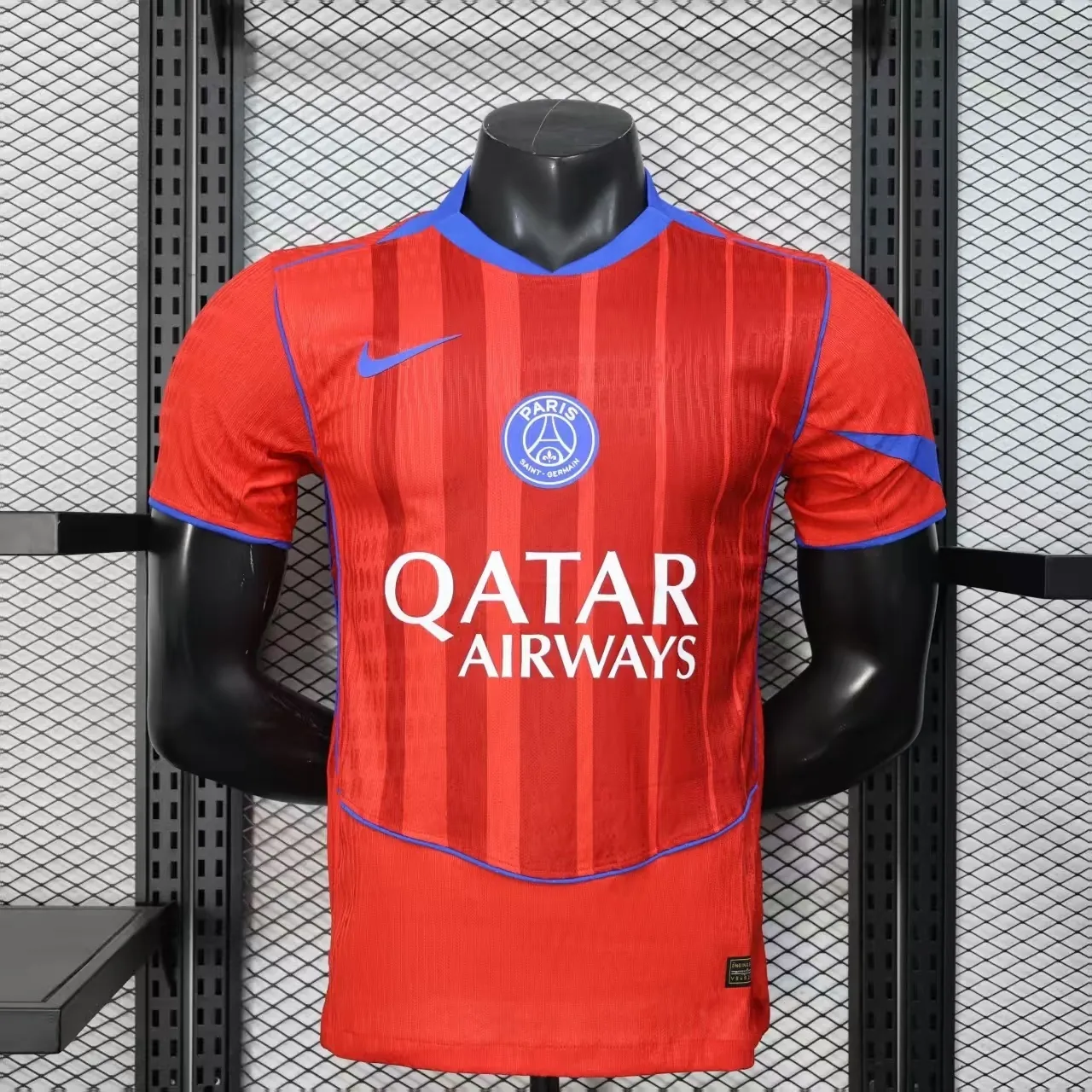 25-26 PSG Third Away Kit Player Version Red Summer Sports Shirts AAAAJersey Dropship Yupoo 9