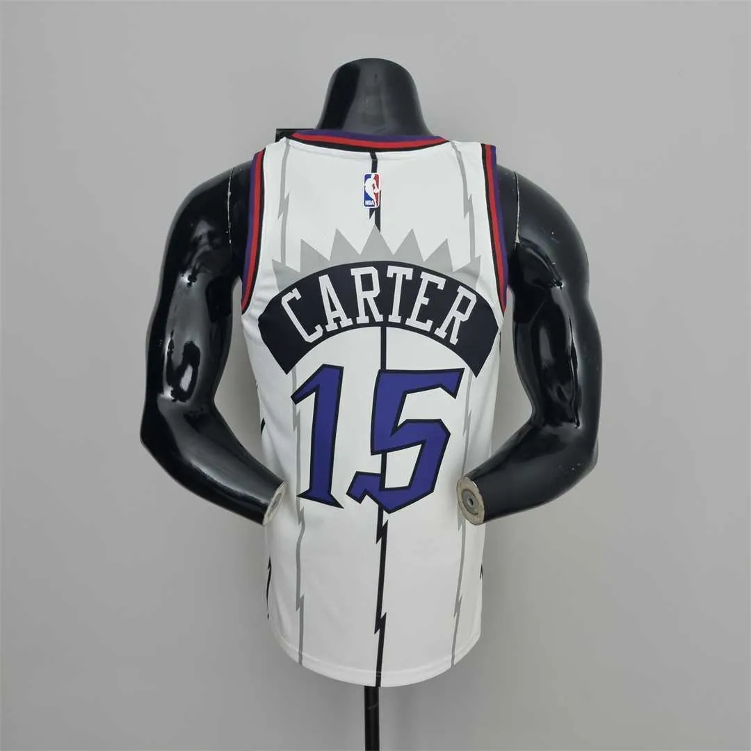 Toronto Raptors CARTER #15 White NBA Jersey 5