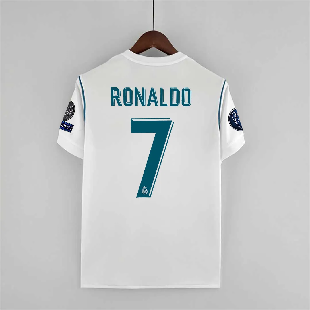 17-18 Real Madrid home white player version 14