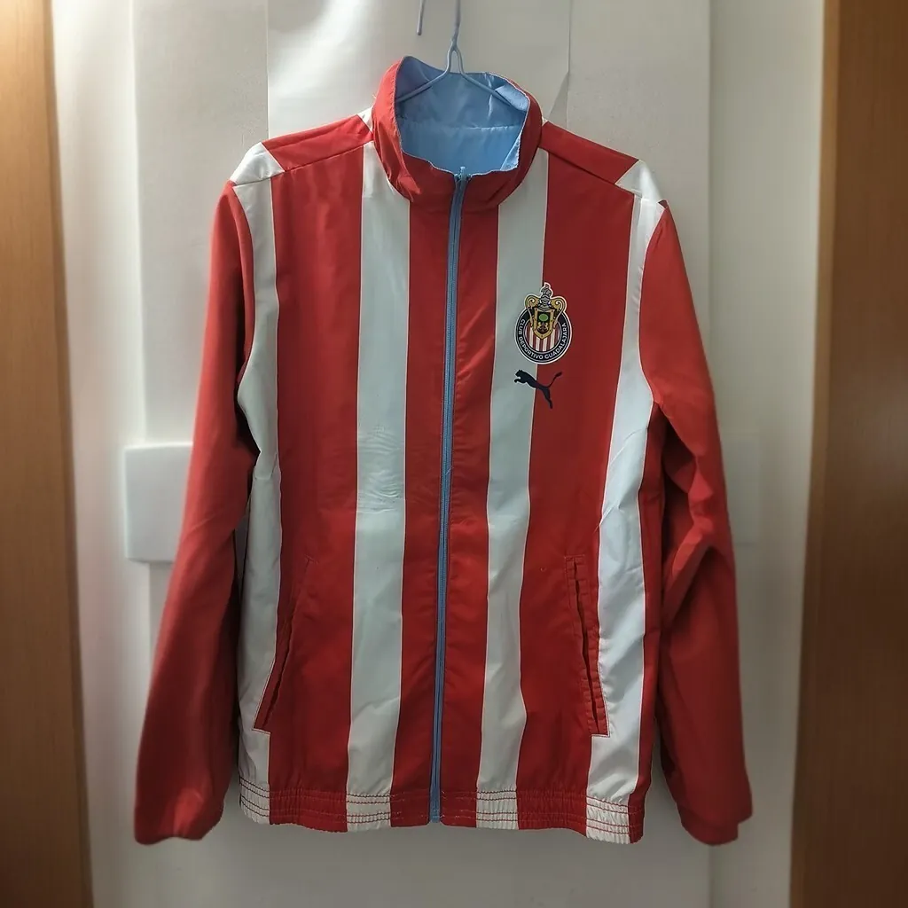 23-24 Chivas Guadalajara Both-Side Windbreaker Red&Blue Jackets Cheap Jersey Yupoo 2