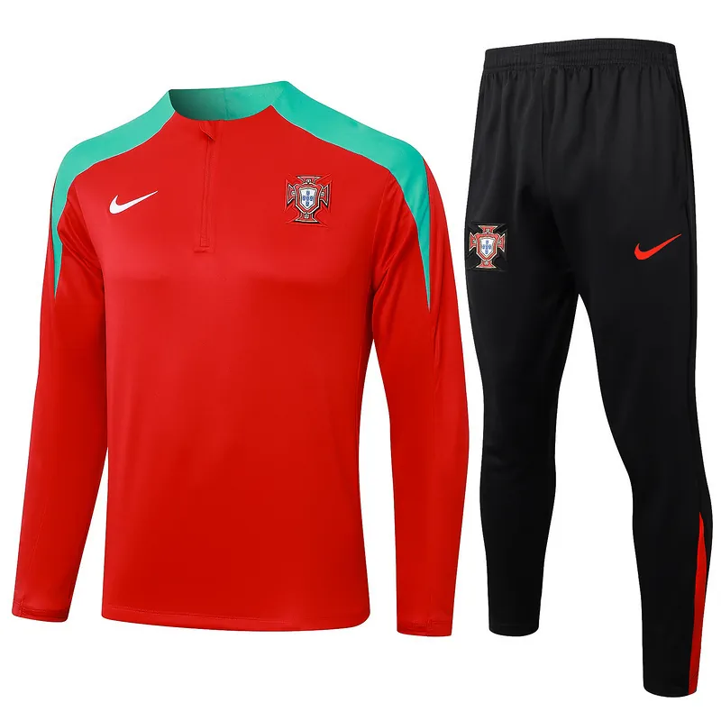 2024 Portugal Long Sleeve Training Suit Football Shirts 3