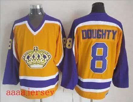 Los Angeles Kings retro ice hockey jersey M-3XL 洛杉矶国王队复古冰球服 8