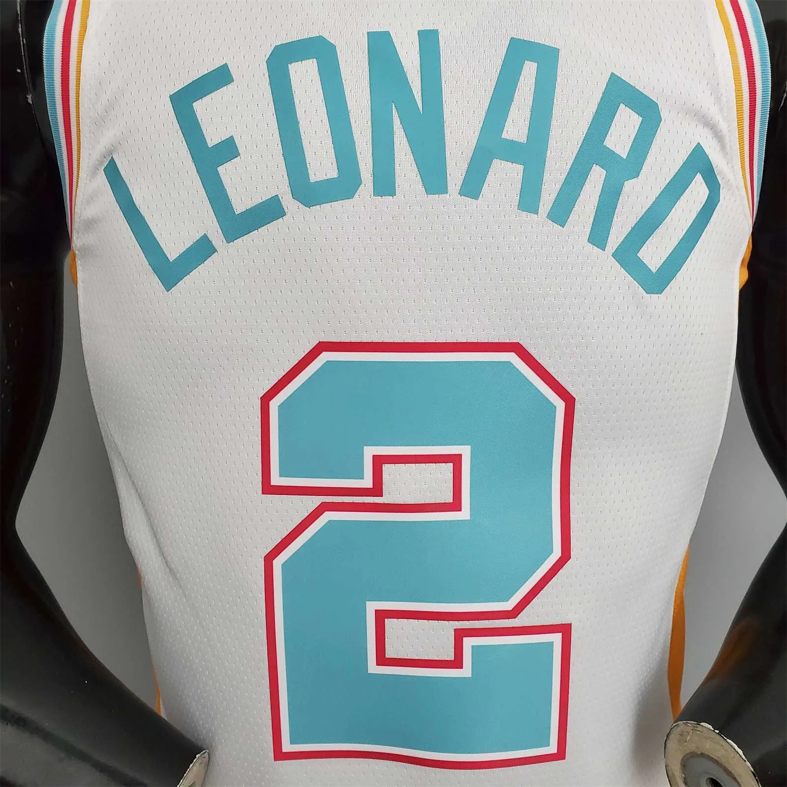 2022 season Leonard #2 Spurs City Edition white 1