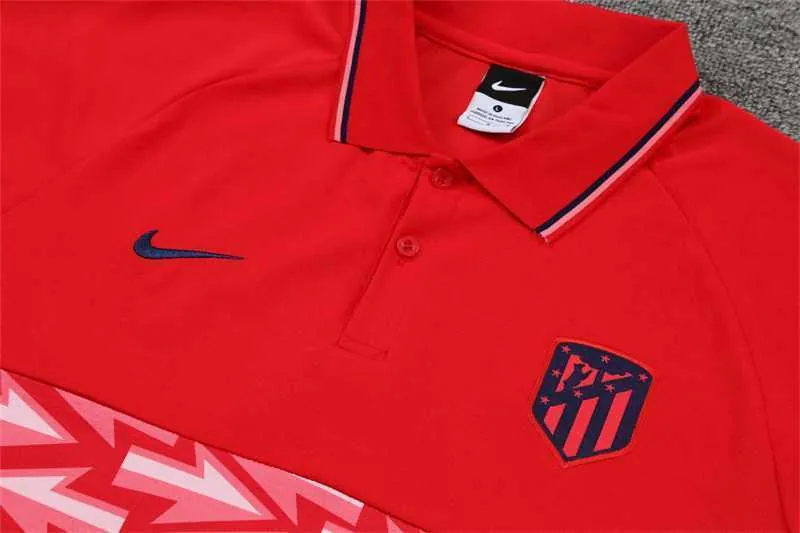 Atletico Madrid Polo red chest print 10
