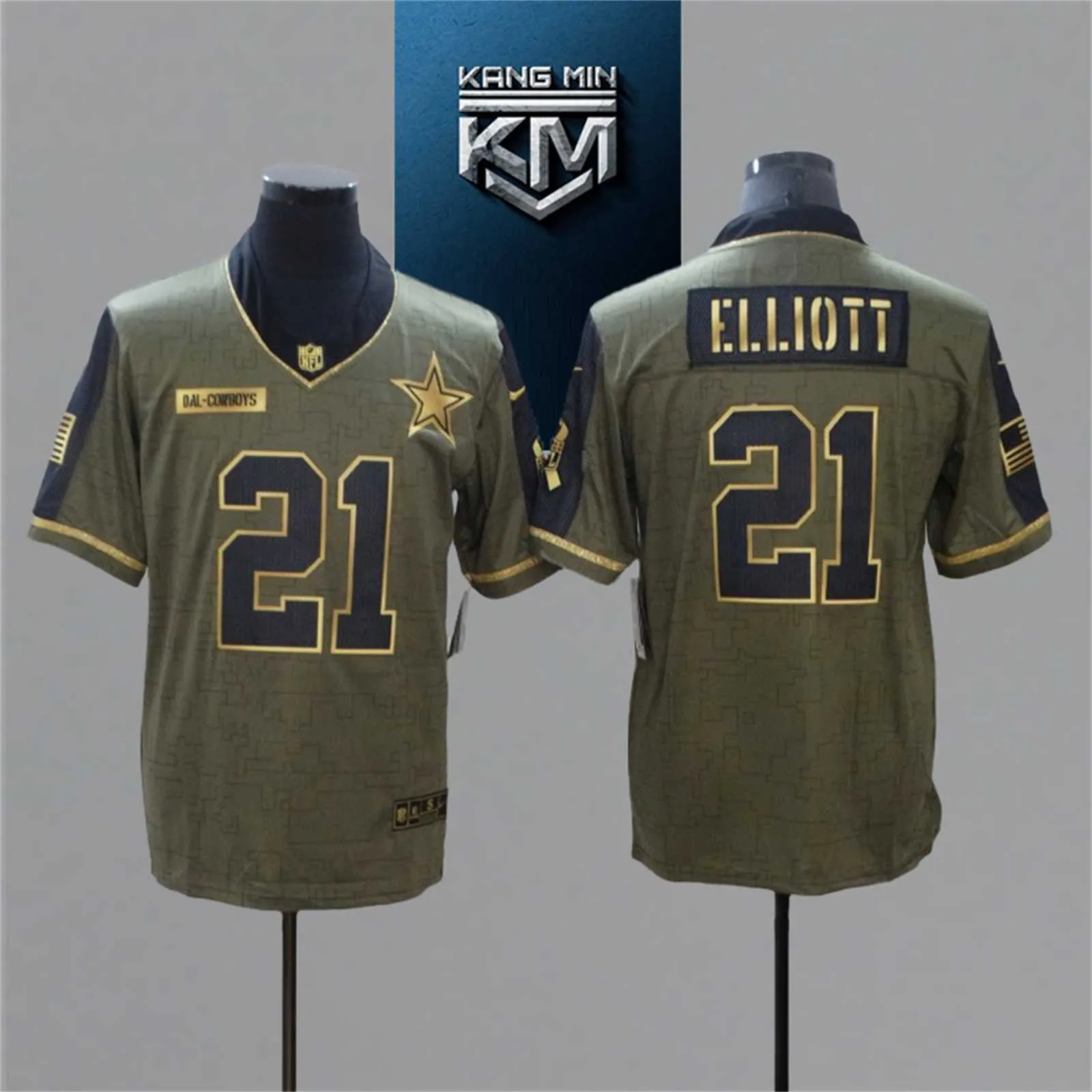 2021 New Tribute Gold Edition NFL Jersey 4