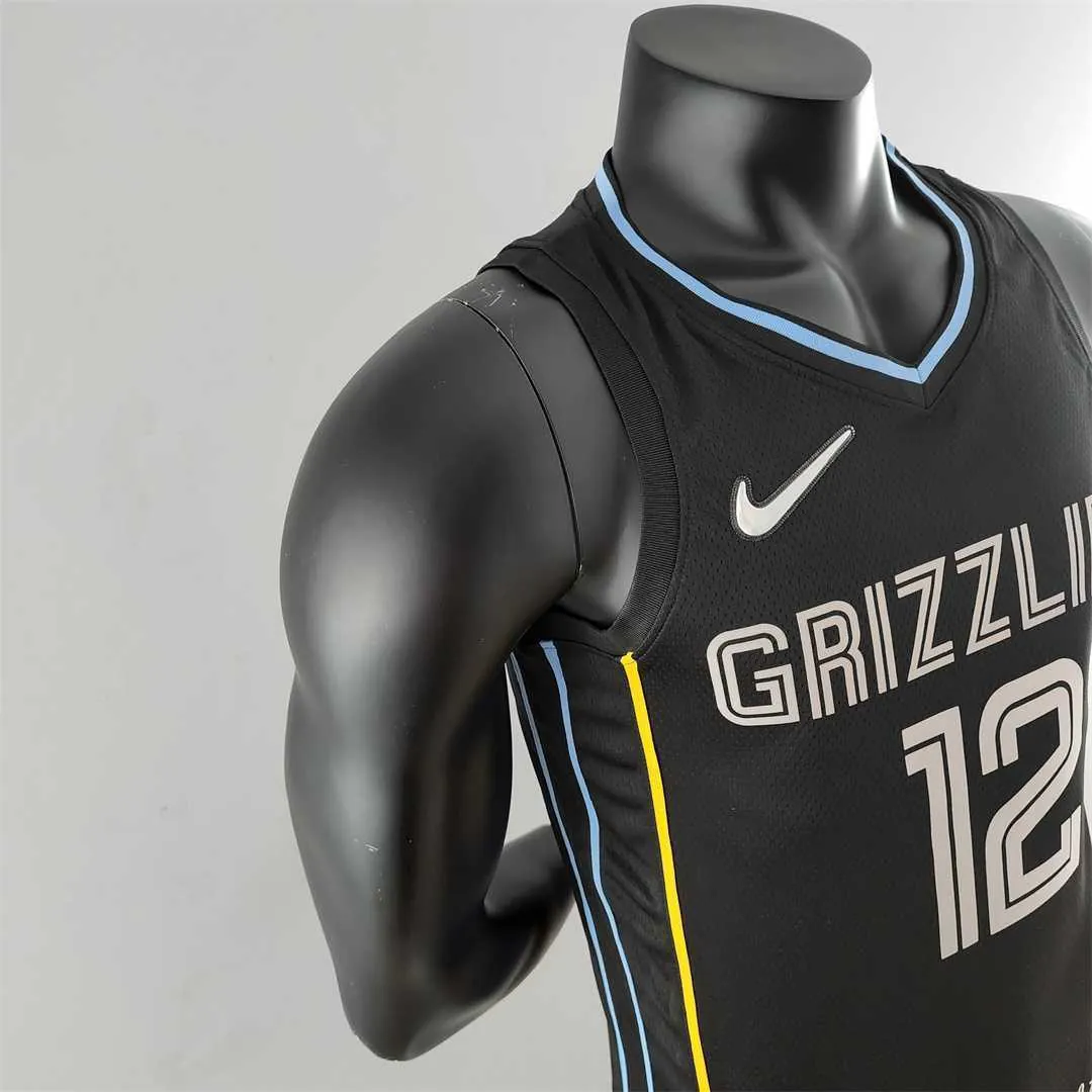 MORANT#12 Memphis Grizzlies Honor Edition Black NBA Jersey 7