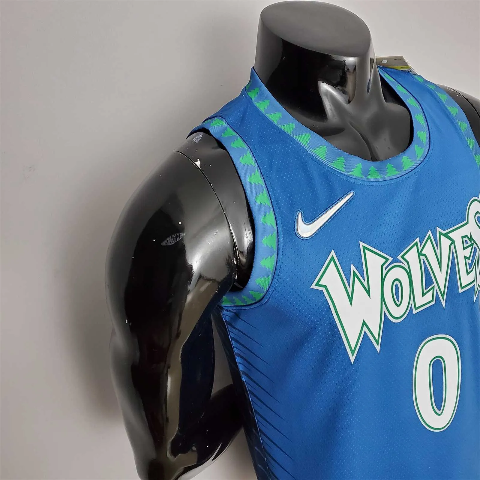 75th Anniversary 2202 Season RUSSELL#0 Minnesota Timberwolves City Edition Blue NBA Jersey 5