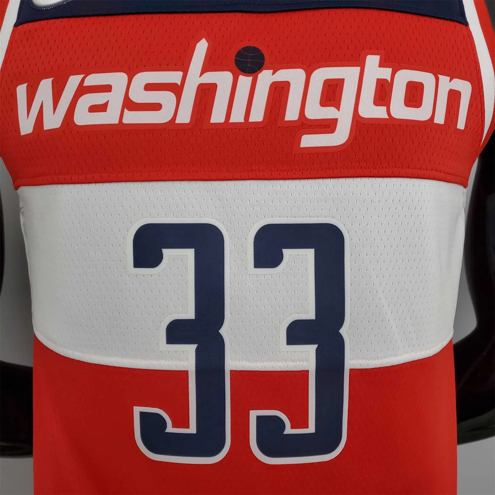 75th Anniversary Kuzma #33 Wizards Red, White and Blue 8