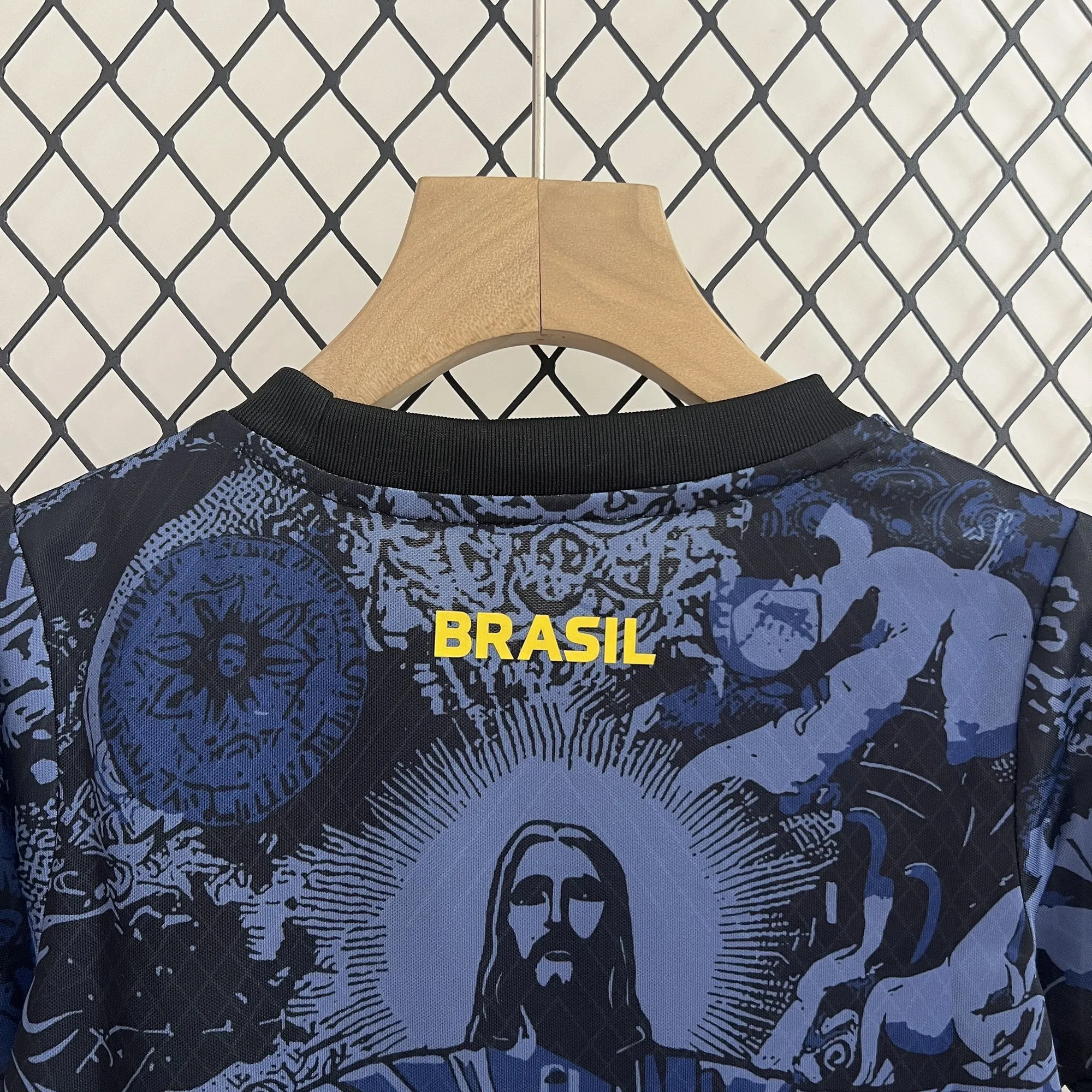 24-25 Brazil Dark Blue Jesus Kid Kits Youth Apparels AAAAJersey Supplier Yupoo 3