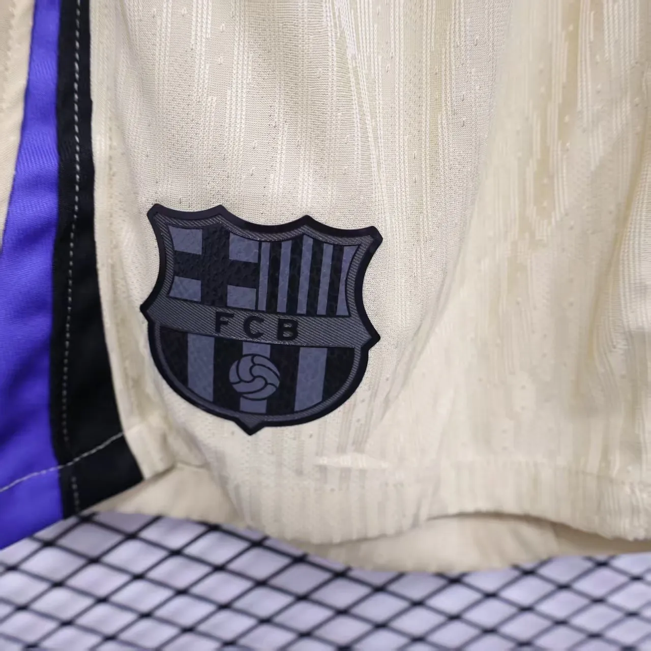 25-26 Barcelona Away Khaki Player Version Slim-fit Breathable Sports Shorts AAAAJersey Yupoo 3