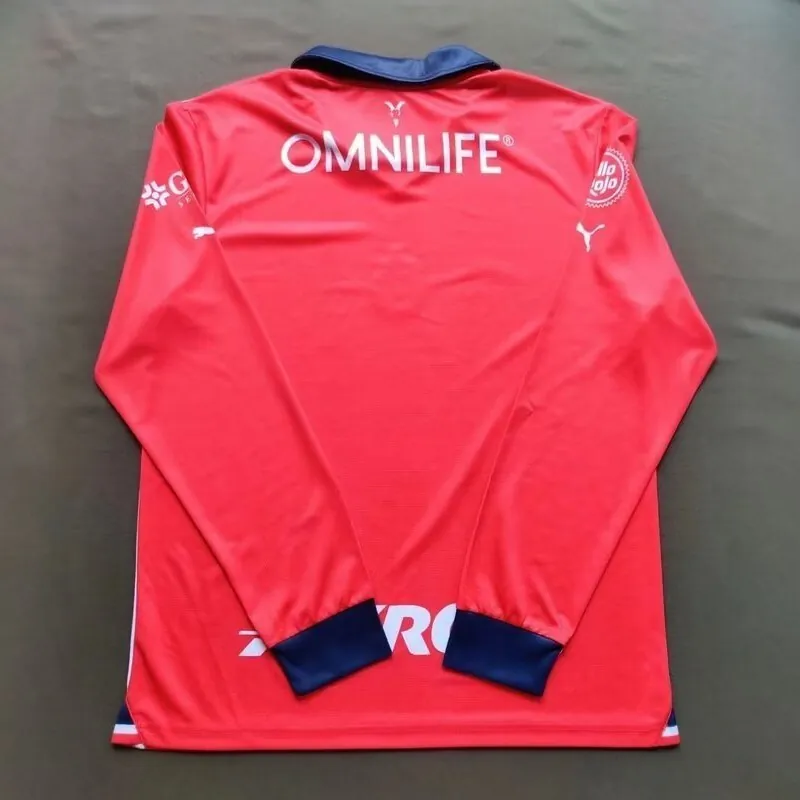 23-24 Chivas Guadalajara Home Kit Long Sleeve Shirt Soccer Jerseys Yupoo 1