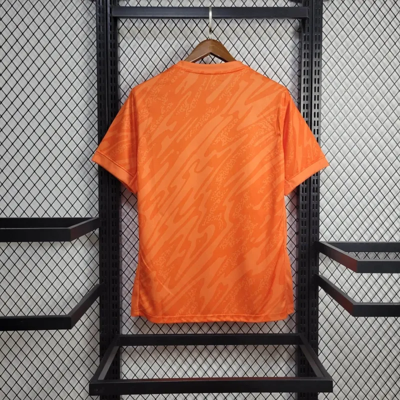 2024 England Goalkeeper Kit Orange UEFA Euro Shirt Football AAAAJersey Supplier 4
