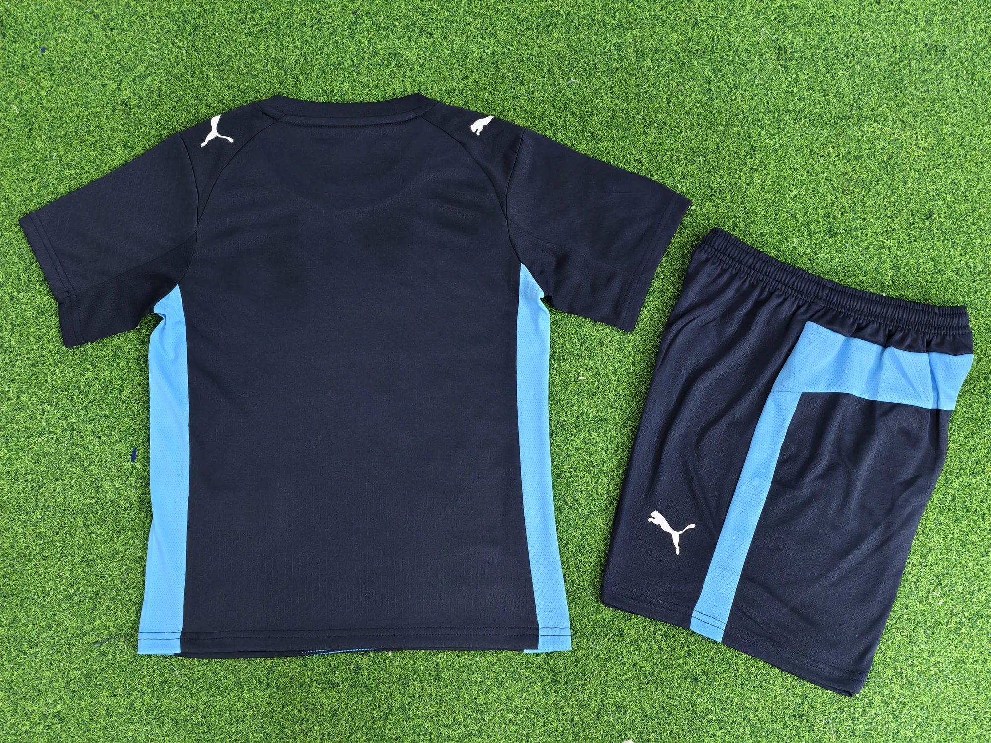 25-26 Marseille Away Kid Kits Player Version Youth Apparels Football AAAAJersey Supply Yupoo 1