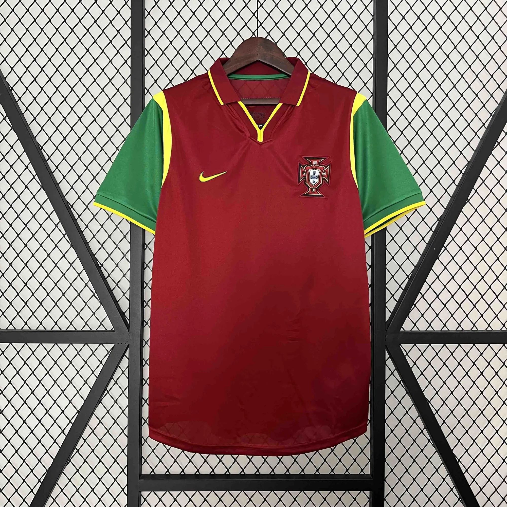 1999 Portugal Home Retro Kit Vintage Shirt Best Wholesale Yupoo 6