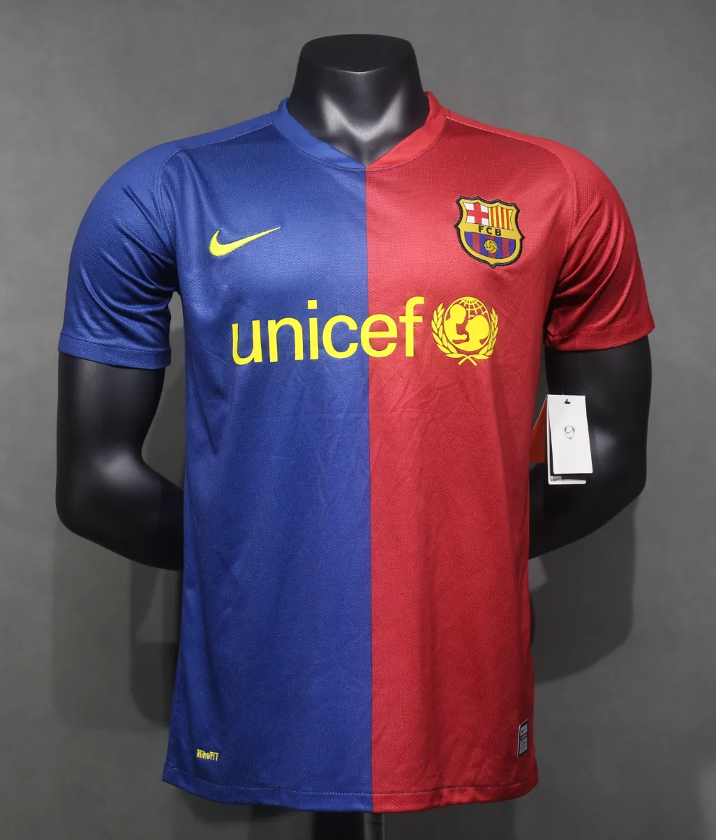 08-09 Barcelona Home Retro Kit Vintage Player Version Sino Shirt AAAAJersey Dropship Yupoo 8
