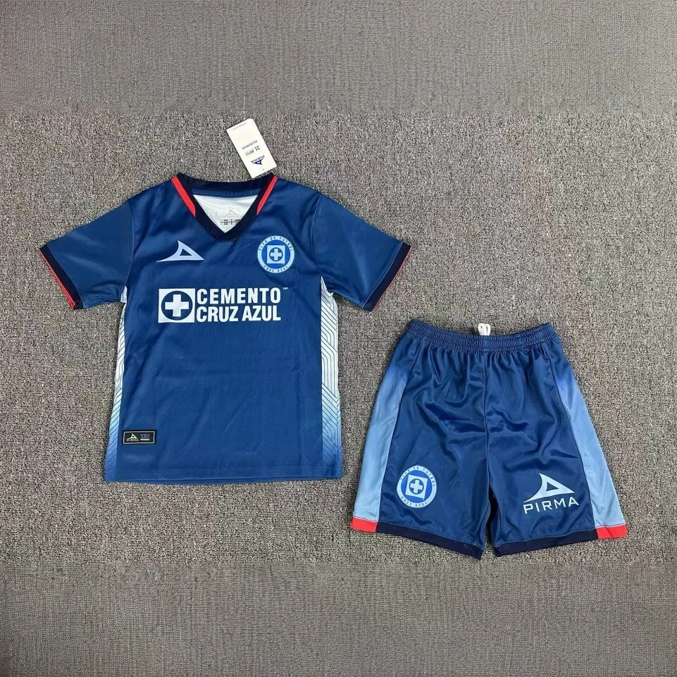 23-24 Cruz Azul Third Kids Kits Children Sets Soccer Jerseys Yupoo 2