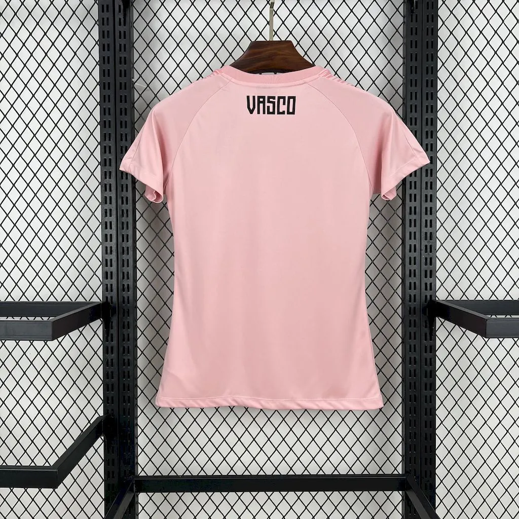 25-26 Vasco Da Gama Pink CRVG Women T-Shirt Football Apparels Soccer AAAAJersey Yupoo 2
