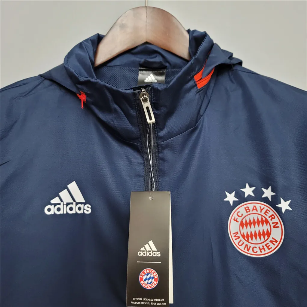 20-21 Bayern Munich royal blue windbreaker 1