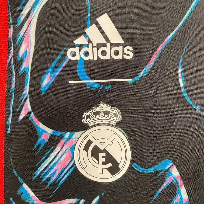 24-25 Real Madrid Red&Navy Trench Coat Reversible Windbreaker Double-Sides Jacket AAAAJersey Yu 3
