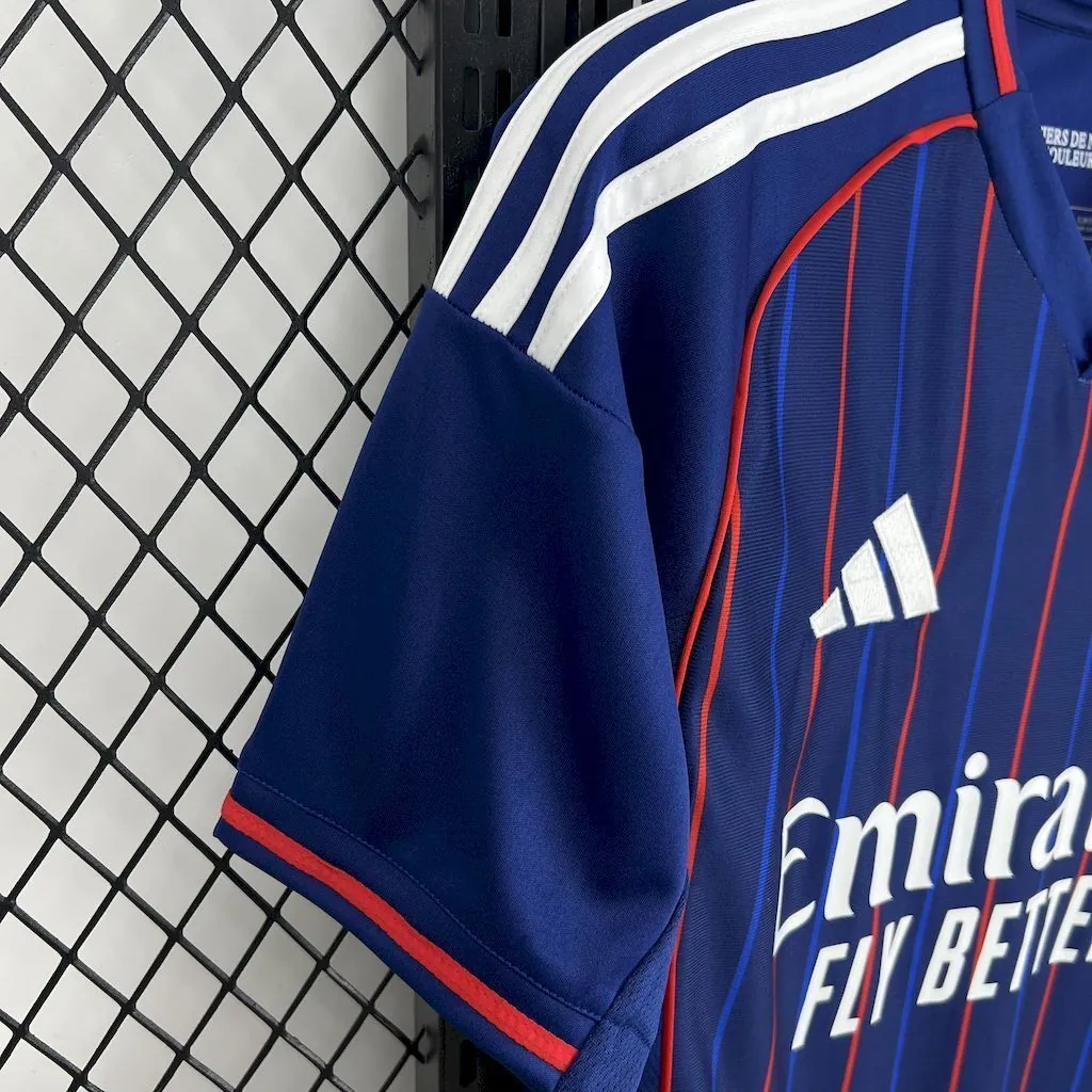 25-26 Lyon Away Shirt Football T-Shirt AAAAJersey Supply Yupoo 1