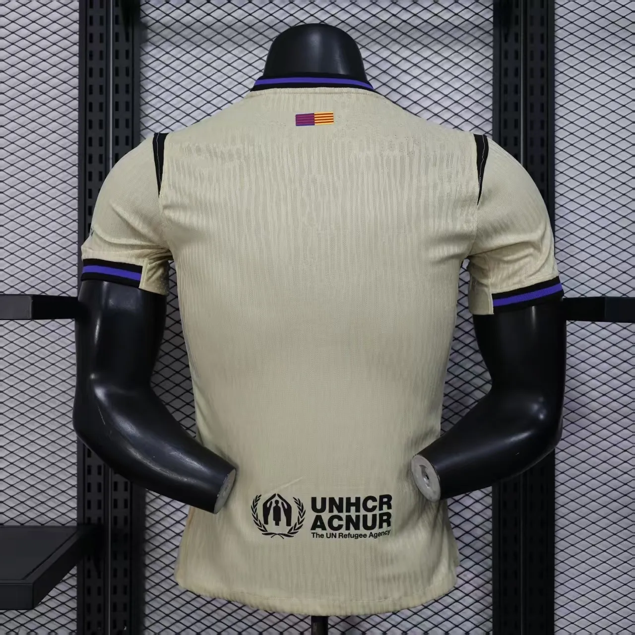 25-26 Barcelona Away Kit Football Player Version Long Sleeve Summer Shirt AAAAJersey Supply Yup 1