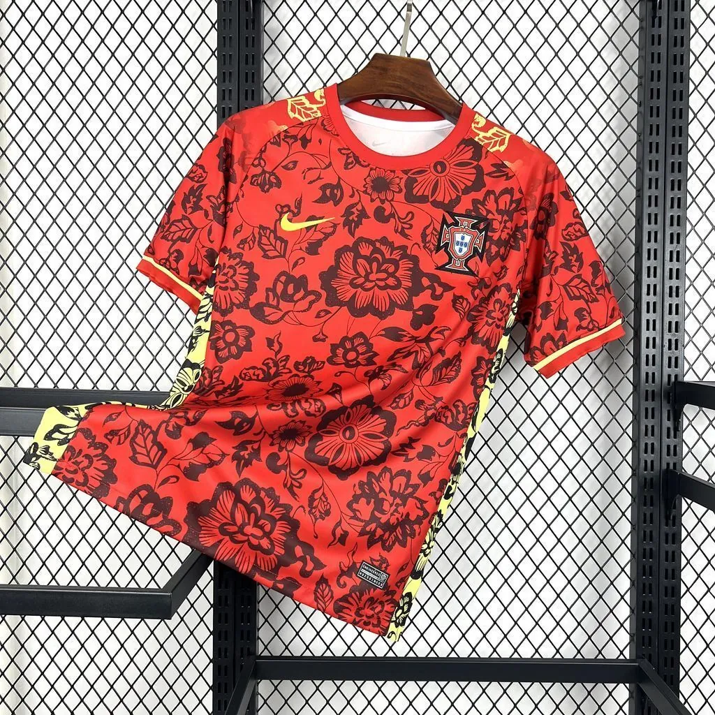 2025 Portugal Red Flower Special Edition T-Shirt AAAAJersey Supplier Yupoo 5