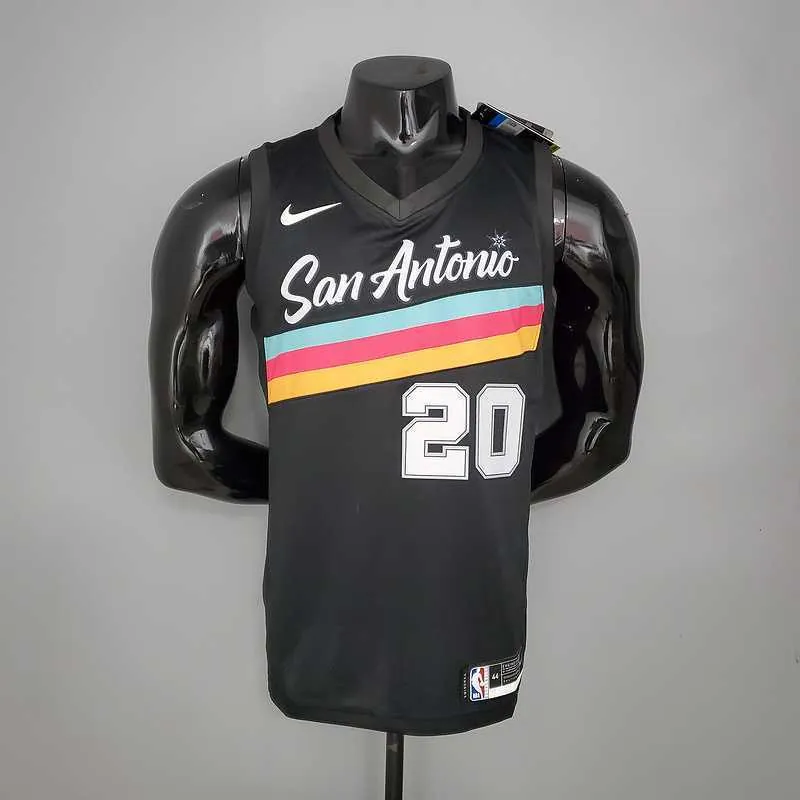 New GINOBILI#20 season Spurs City Edition black 8
