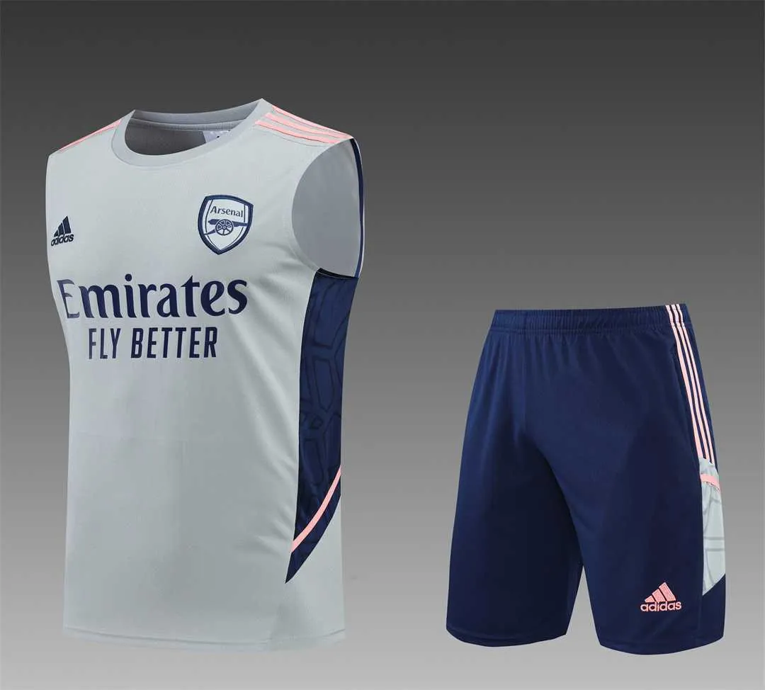 22-23 Arsenal vest training suit kit Grey 24