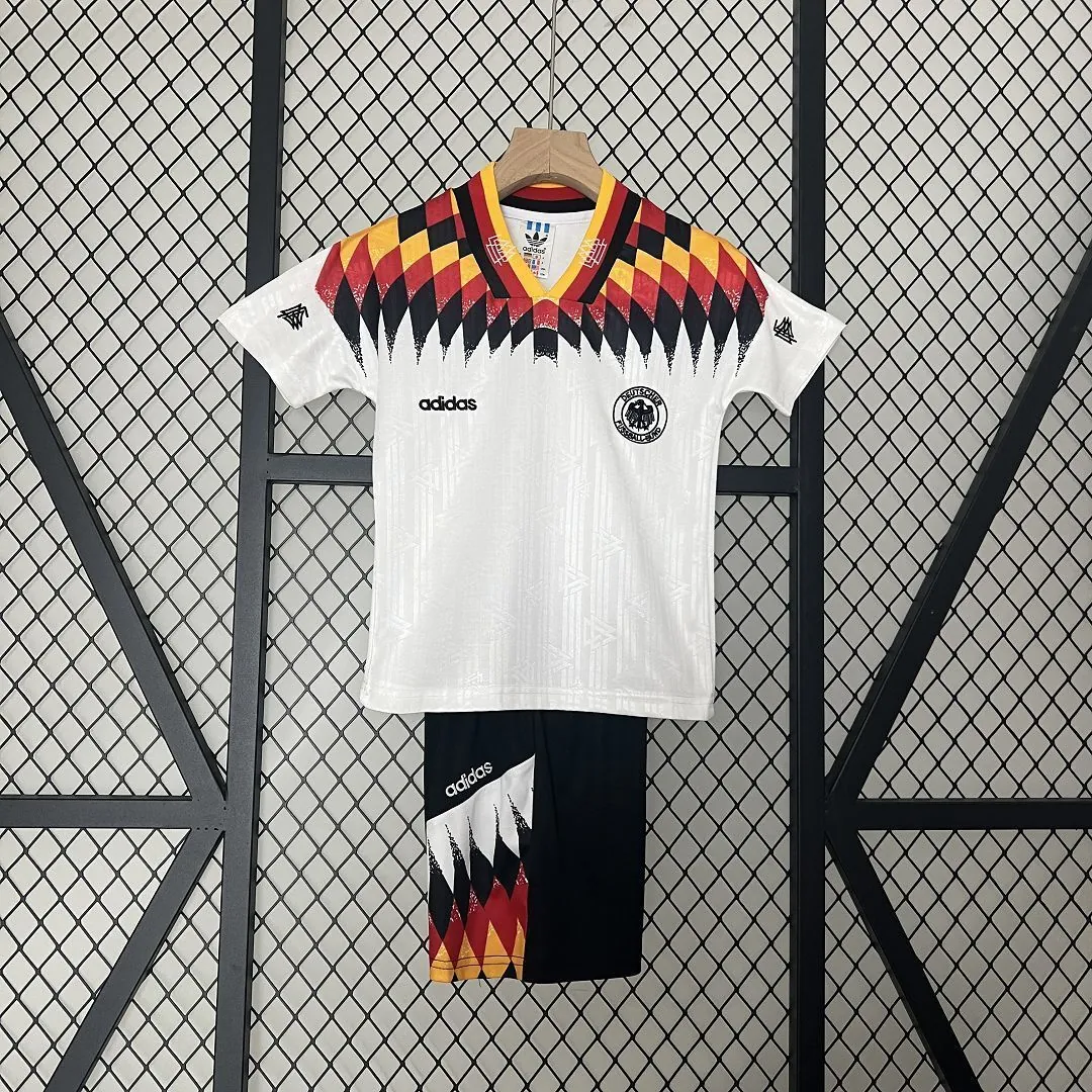 1994 Germany Home Retro Kids Kits Children Sets Football AAAAJerseys Yupoo 10