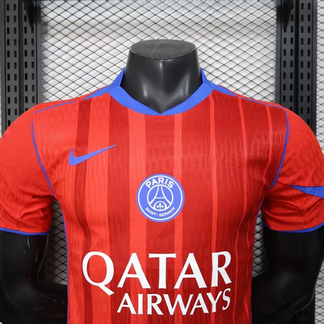 25-26 PSG Third Away Kit Player Version Red Summer Sports Shirts AAAAJersey Dropship Yupoo 3
