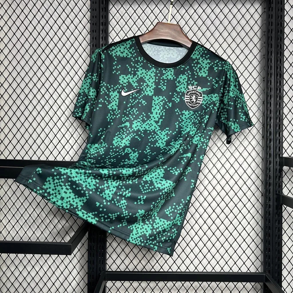 24-25 Sporting Lisbon Pre-Match Shirt Soccer Uniforms Soccer AAAAJersey Yupoo 5