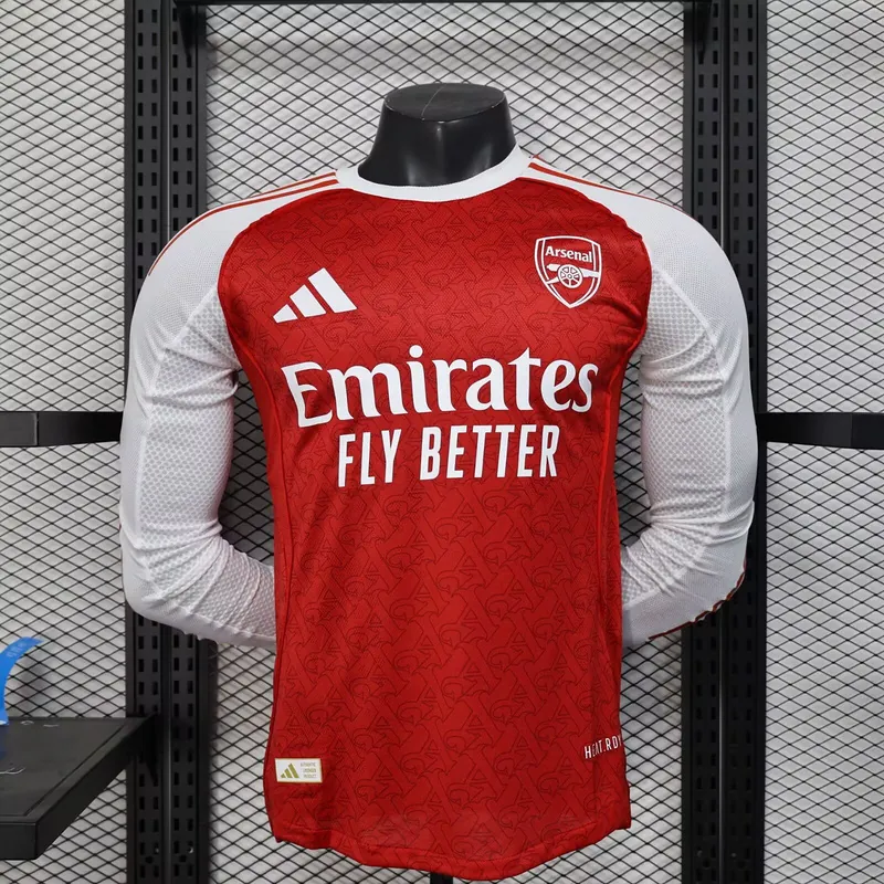 25-26 Arsenal Home Long Sleeve Kit Player Version Shirt AAAAJersey Wholesale Yupoo 5