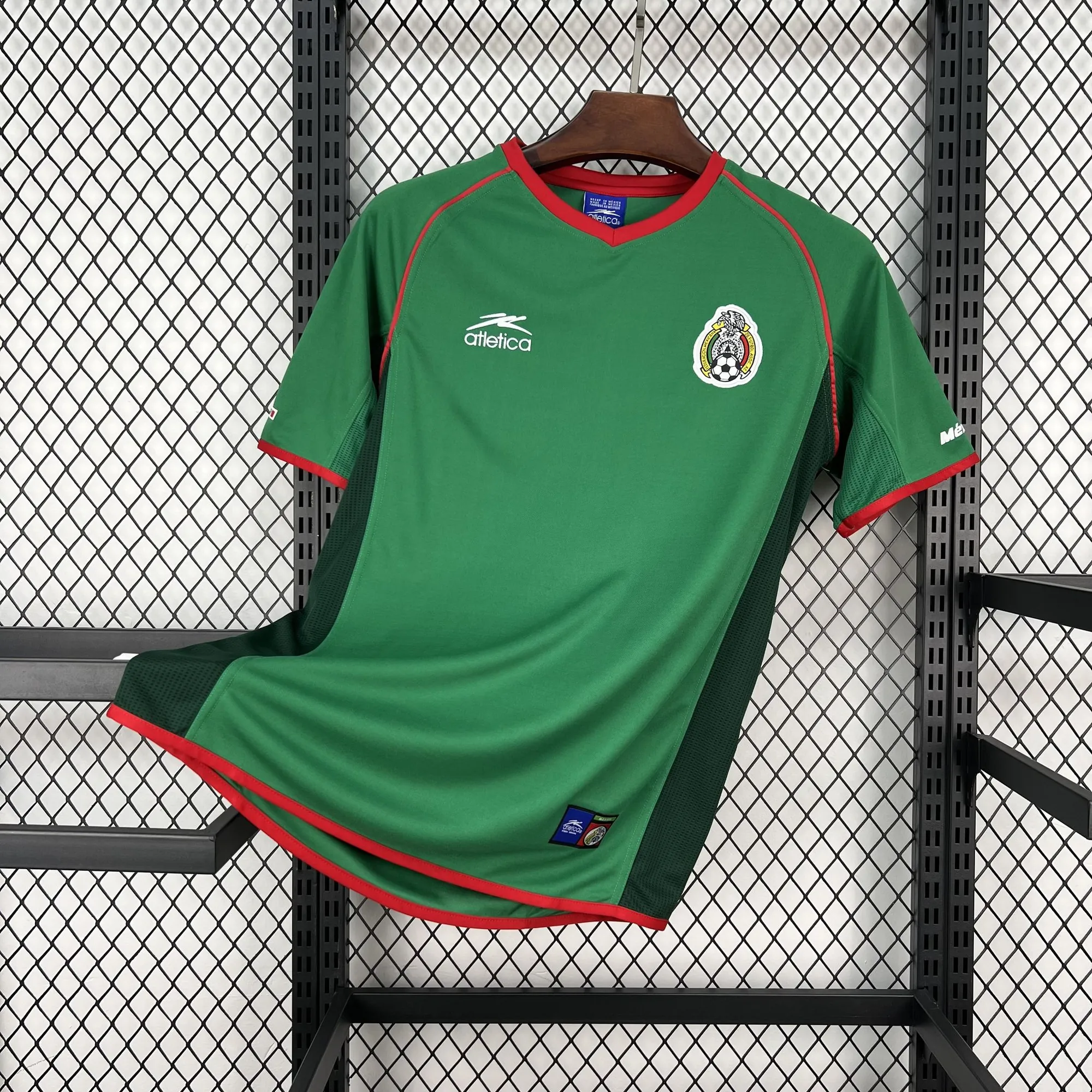 2002 Mexico Mens Home Football Retro Kit Vintage T-Shirt AAAAJersey Wholesale Yupoo 8 1