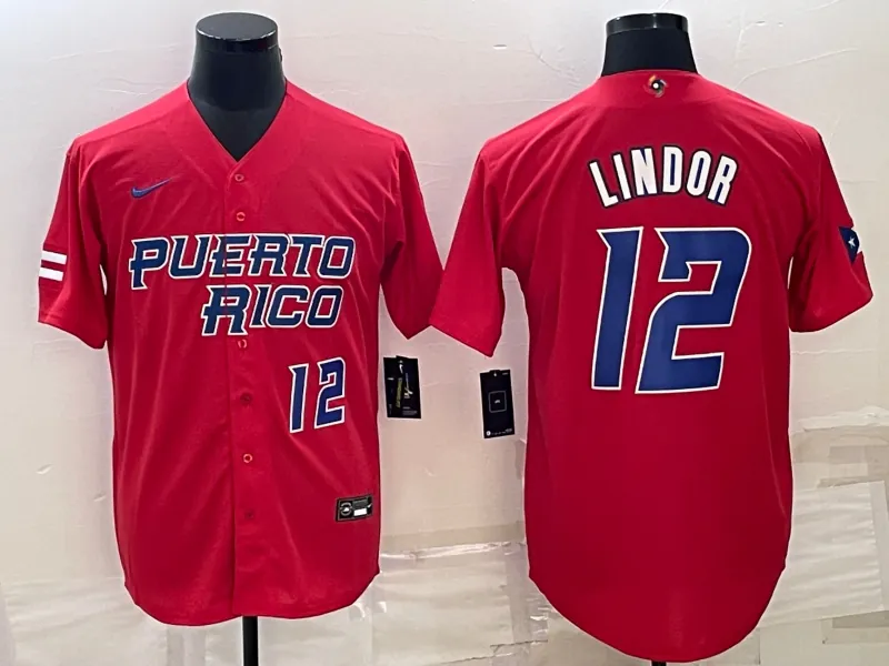 Puerto Rico 2023 World Cup Baseball Jerseys 35