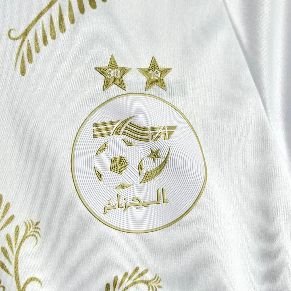 2024 Algeria White Shirt Football T-Shirt AAAAJersey Supplier Yupoo 2