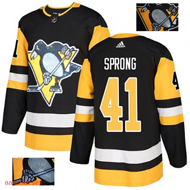 2018 Pittsburgh Penguins ice hockey jersey M-3XL 匹兹堡企鹅队时尚亮片款冰球服 8