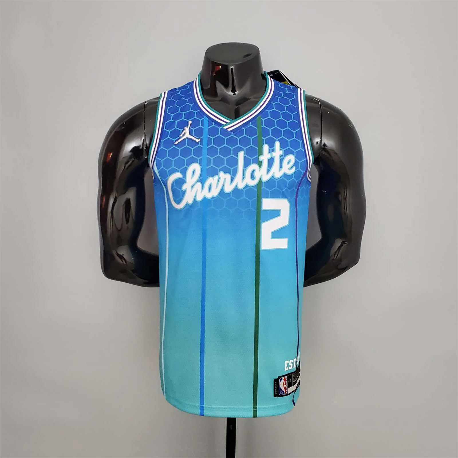 2022 BALL#2 Hornets City Edition Blue 8
