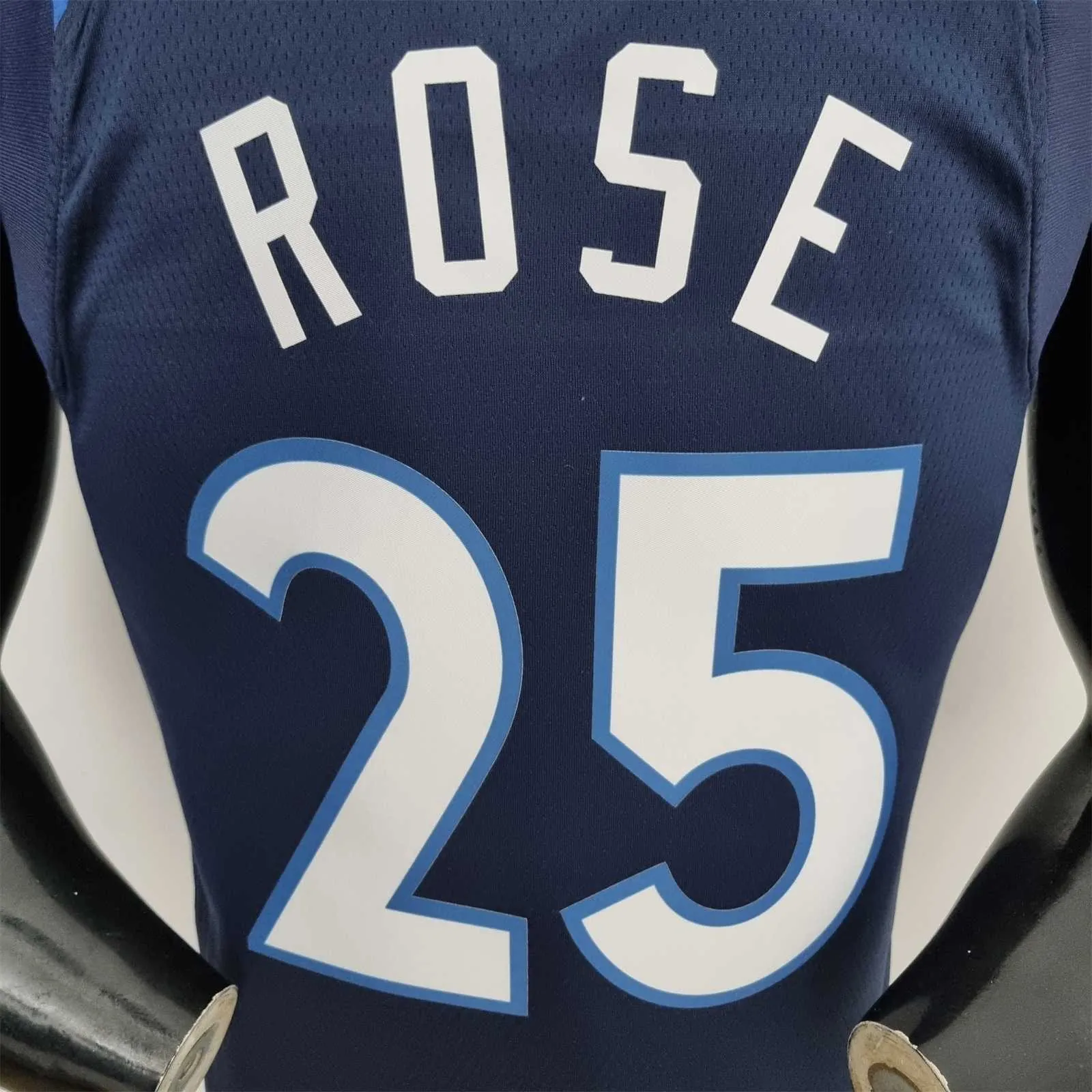 75th Anniversary Minnesota Timberwolves Rose #25 Royal Blue NBA Jersey 8