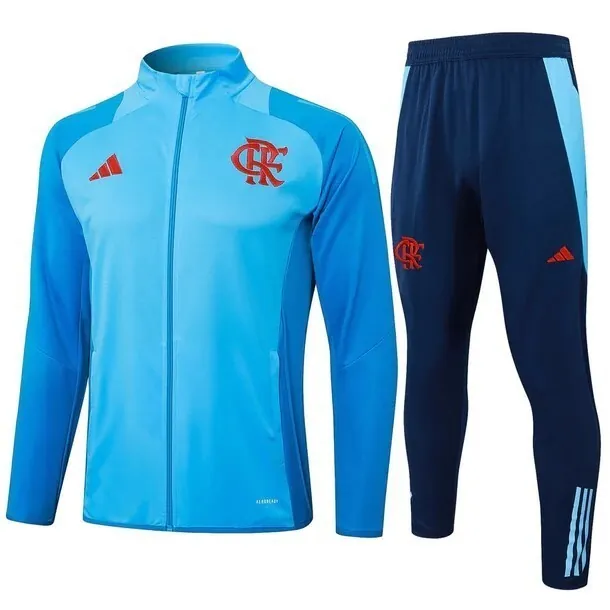24-25 Flamengo Blue Football Tracksuit Long Jacket Suits 3