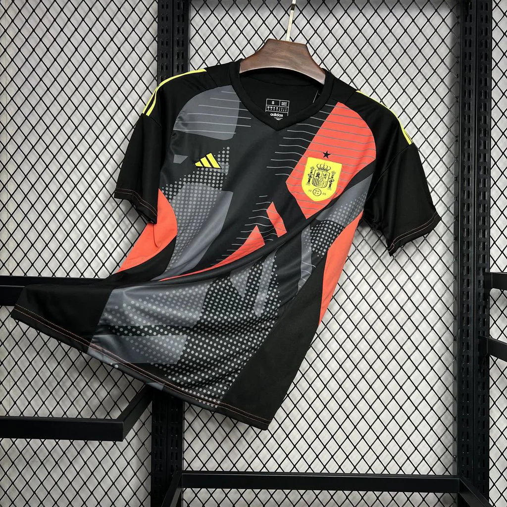 2024 Spain Black Goalkeeper Kit Sport AAAAJersey Yupoo 1