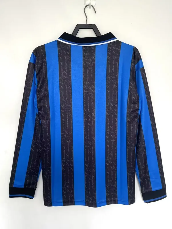 97-98 Inter Milan Home Retro Kit Long Sleeve Shirt Soccer AAAAJersey Yupoo 2