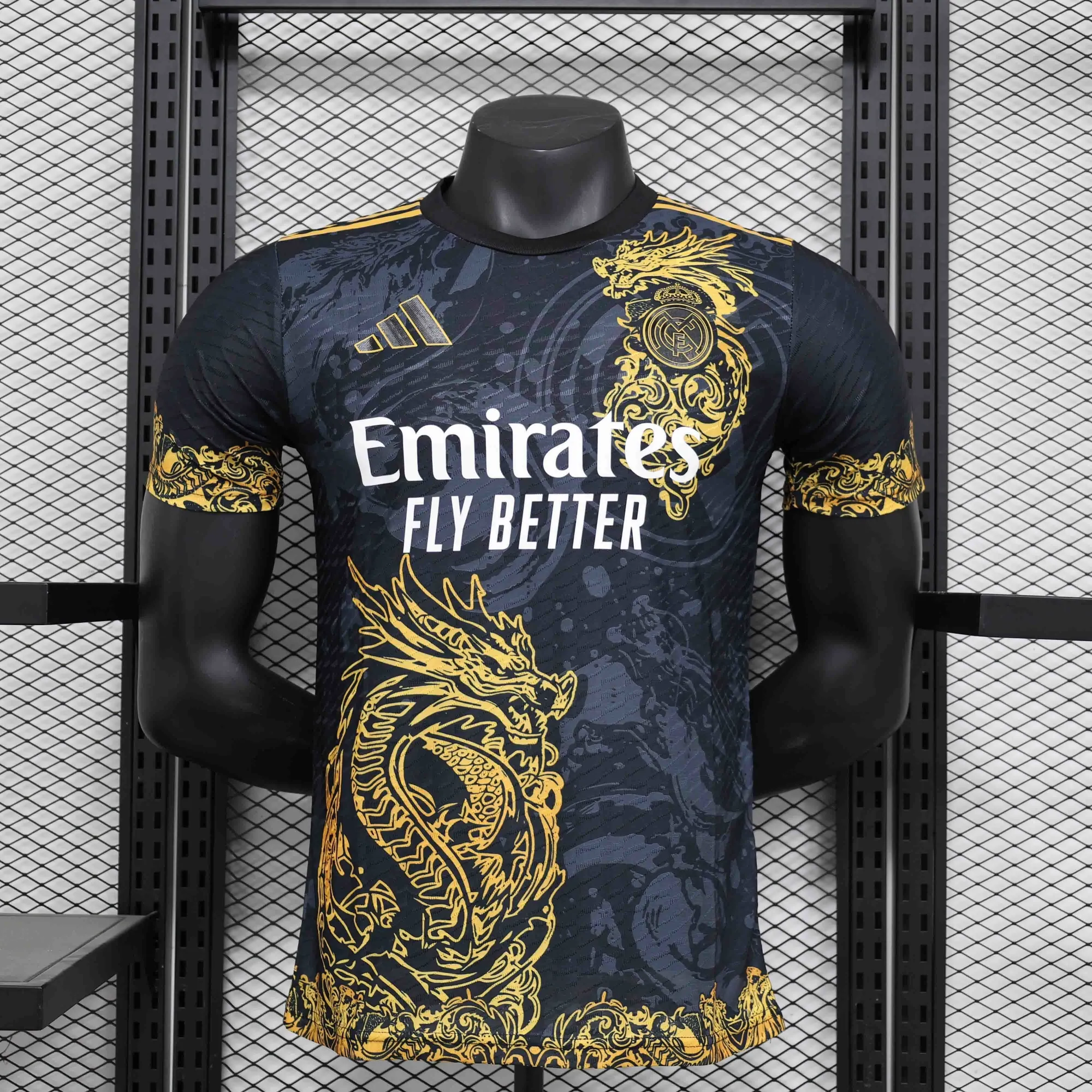 24-25 Real Madrid Black Golden Dragon Special Edition Player Version Shirt AAAAJersey Supplier 5