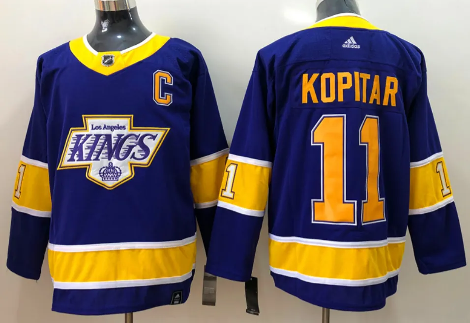 Los Angeles Kings retro ice hockey jersey M-3XL 洛杉矶国王队复古冰球服 5