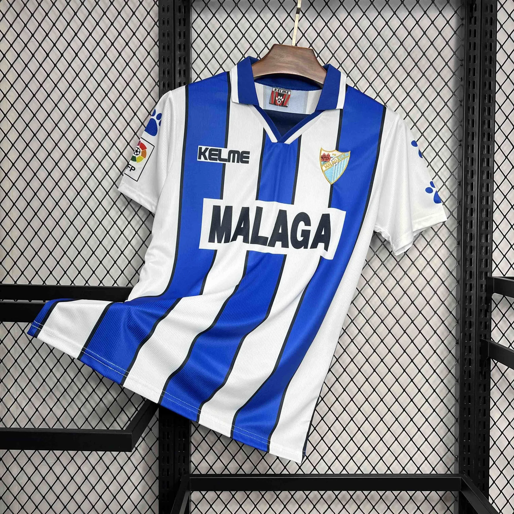 97-98 Malaga Home Retro Kit Vintage Shirt Football AAAAJersey Yupoo 1