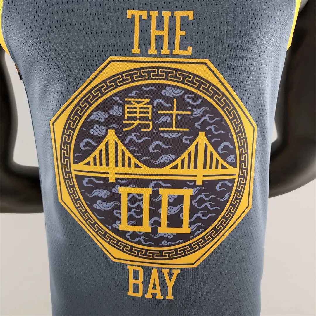 2018 KUMINGA#00 Golden State Warriors Grey NBA Jersey 2