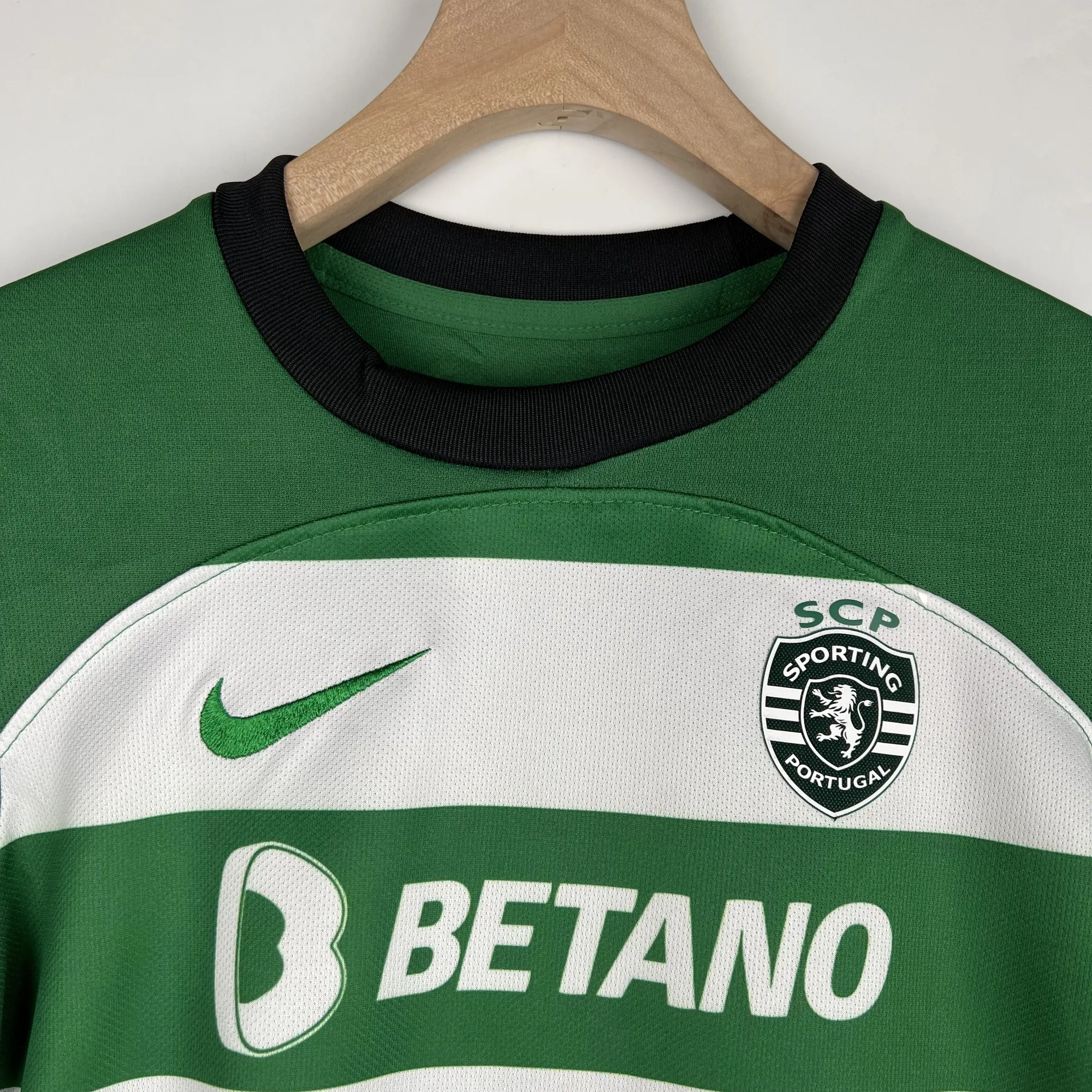 23-24 Sporting Lisbon Home Kids Kits Children Suits Football Jerseys Yupoo 6